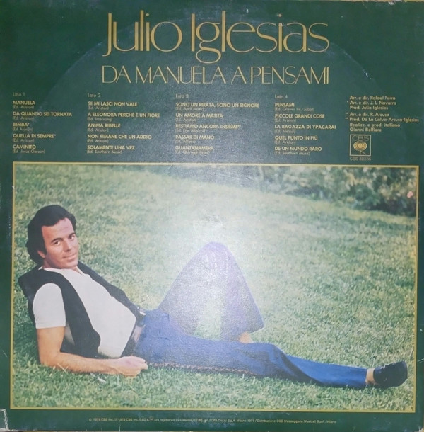 Julio Iglesias - Da Manuela A Pensami (Volume 1) | CBS (CBS 88336)