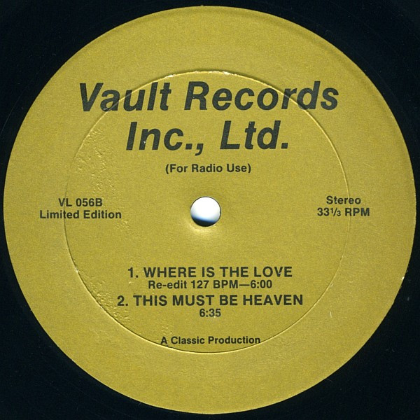 Various - Sugar Pie Guy / Where Is The Love / This Must Be Heaven | Vault Records LTD. (VL 056) - 2