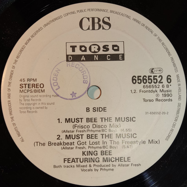 King Bee - Must Bee The Music | CBS (656552 6) - 4