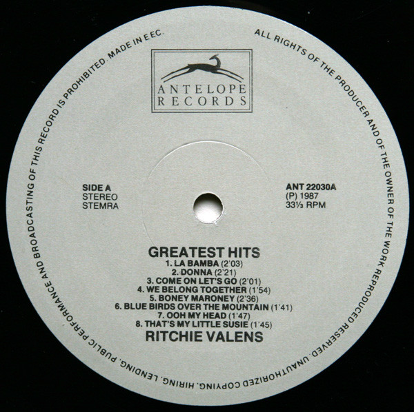 Ritchie Valens - Greatest Hits | Antelope Records (ANTL22030) - 3 Ritchie Valens - Greatest Hits | Antelope Records (ANTL22030) - 3