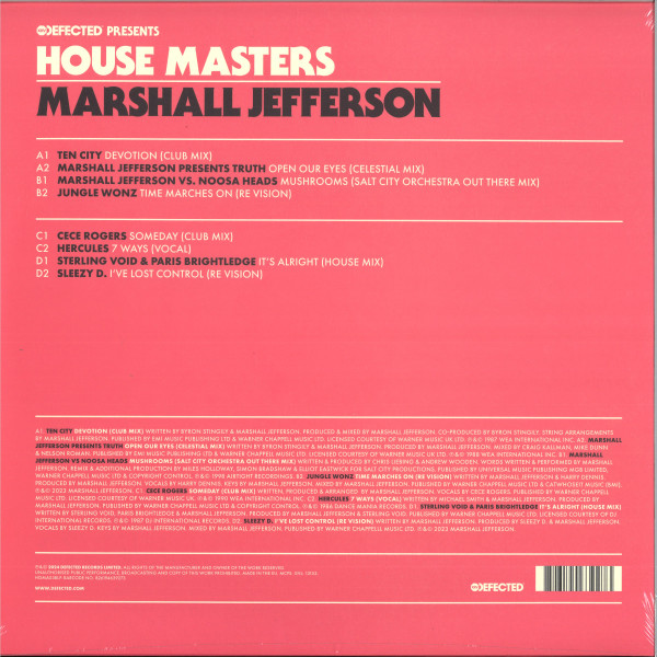 Marshall Jefferson - House Masters | Defected (HOMAS38LP) - 2