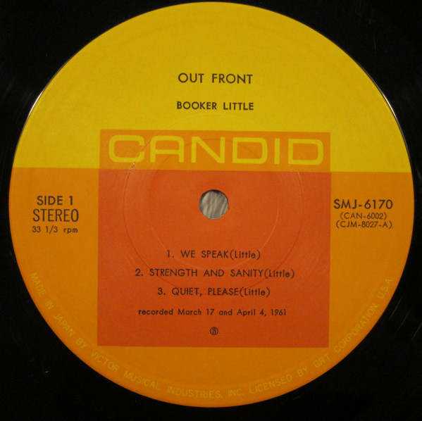 Booker Little - Out Front | Candid (SMJ-6170) - 2