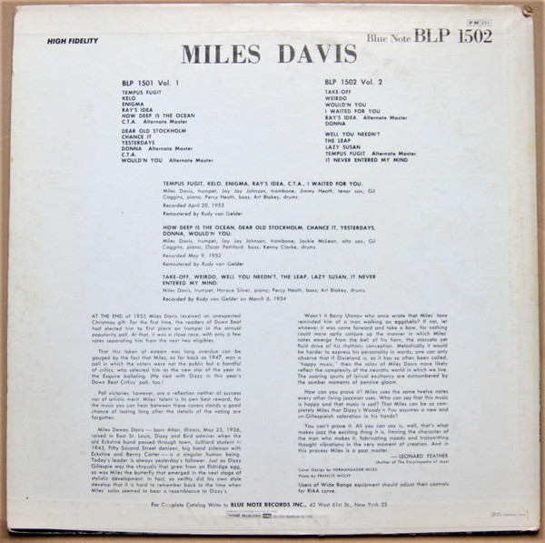 Miles Davis - Volume 2 | Blue Note (BLP 1502) - 2 Miles Davis - Volume 2 | Blue Note (BLP 1502) - 2