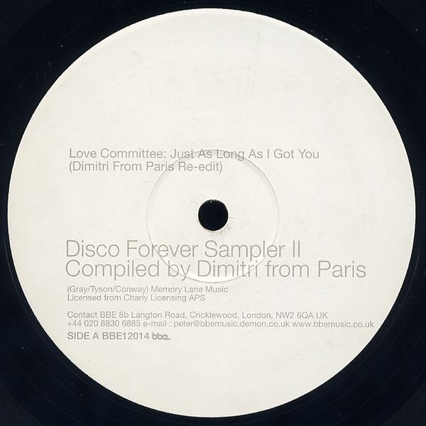 Dimitri From Paris - Disco Forever (Sampler II) | BBE (BBE12014) Dimitri From Paris - Disco Forever (Sampler II) | BBE (BBE12014)