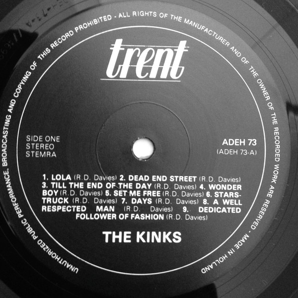 The Kinks - The Best Of | Trent (ADEH 73) - 3