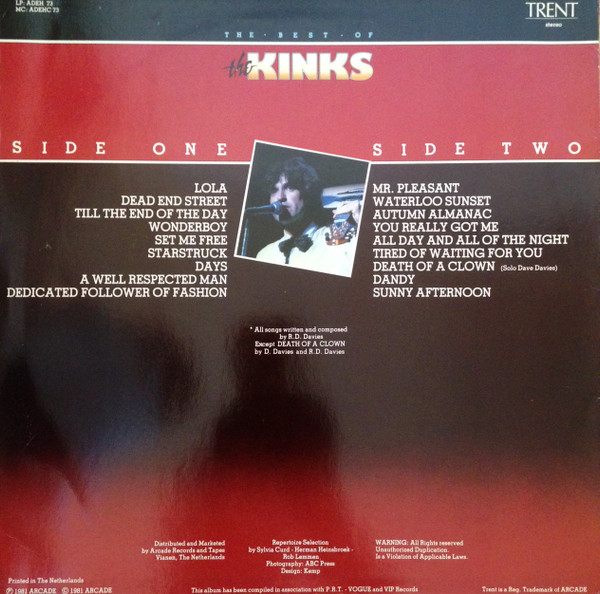 The Kinks - The Best Of | Trent (ADEH 73) - 2