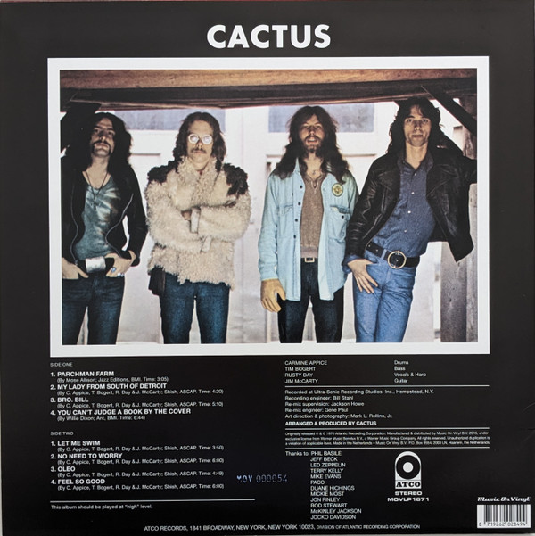 Cactus - Cactus | ATCO Records (MOVLP 1671)