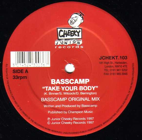 Basscamp - Take Your Body | Junior Cheeky Records (JCHEKT.103) - 3