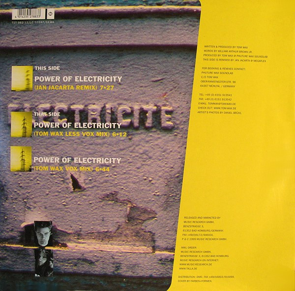 Wax Trax Feat. Bill Brown - Power Of Electricity | Tetsuo (TET 062-12) - 2