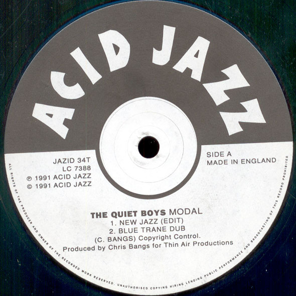 The Quiet Boys - Modal | Acid Jazz (JAZID 34T)