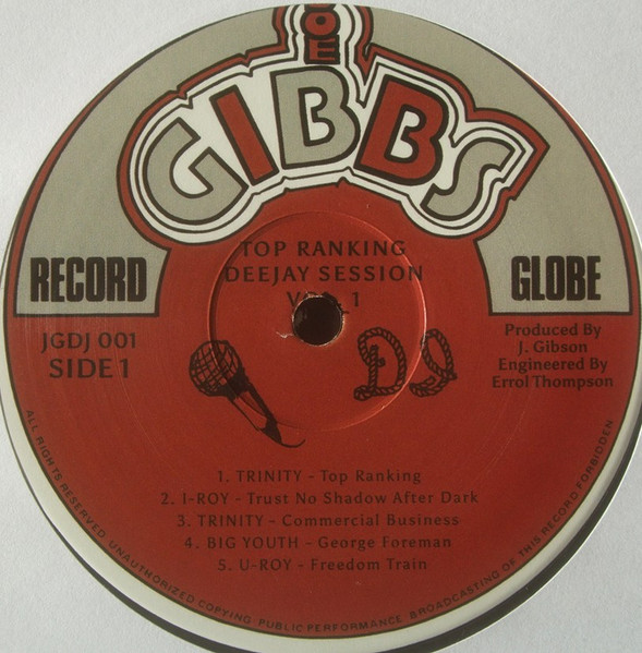 Various - Top Ranking DJ Session Volume 1 | Joe Gibbs Record Globe (JGDJ 001) - 3 Various - Top Ranking DJ Session Volume 1 | Joe Gibbs Record Globe (JGDJ 001) - 3