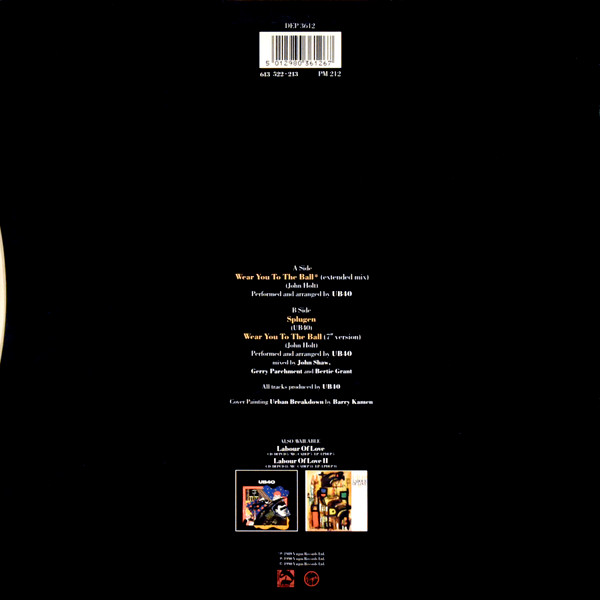 UB40 - Wear You To The Ball | DEP International (DEP 36-12) - 2