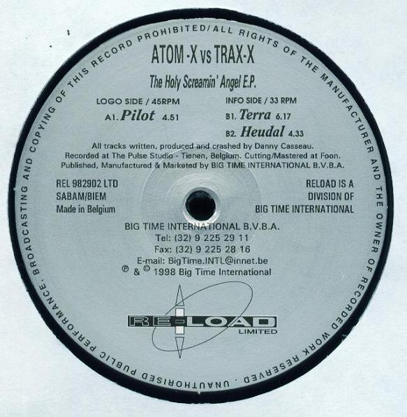 Atom-X vs. Trax-X - The Holy Screamin' Angel E.P. | Re-load Limited (REL982902LTD)