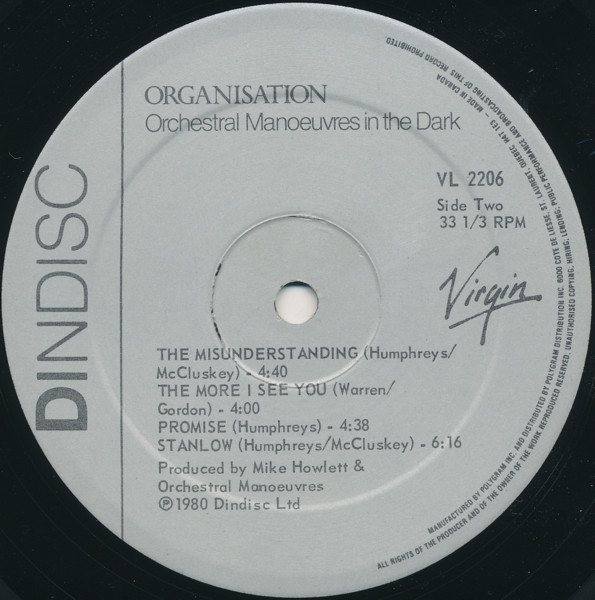 Orchestral Manoeuvres In The Dark - Organisation | Virgin (VL 2206) - 4