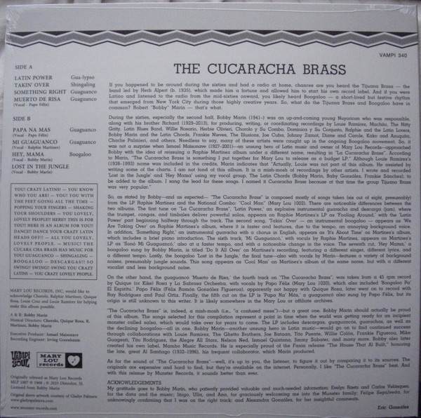 La Cucaracha Brass - The Cucaracha Brass | Mary Lou Records (MLP 1007) - 2