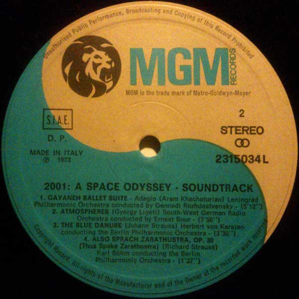 Various - 2001 - A Space Odyssey (Music From The Motion Picture Soundtrack) | MGM Records (2315034 L) - 4