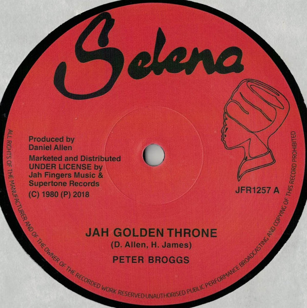 Peter Broggs / Dexter McKintyre - Jah Golden Throne/ 144,000 Saints | Selena (JFR1257)