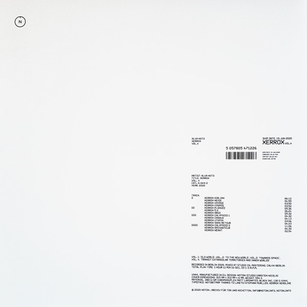 Alva Noto - Xerrox Vol.4 | Noton (N-049) - 2