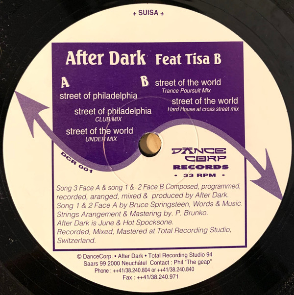 After Dark - Street Of Philadelphia | Dance Corp Records (DCR 001)