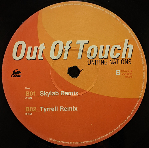 Uniting Nations - Out Of Touch | Gusto Records (12GUS13) - 4