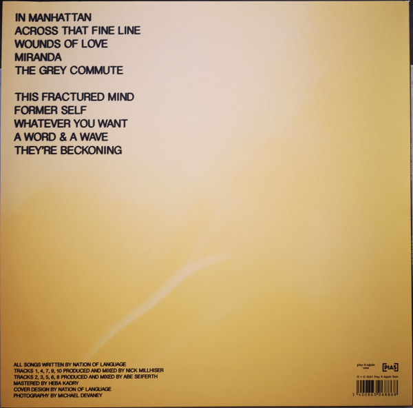 Nation Of Language - A Way Forward | Pias (PIASR1270LP) - 2