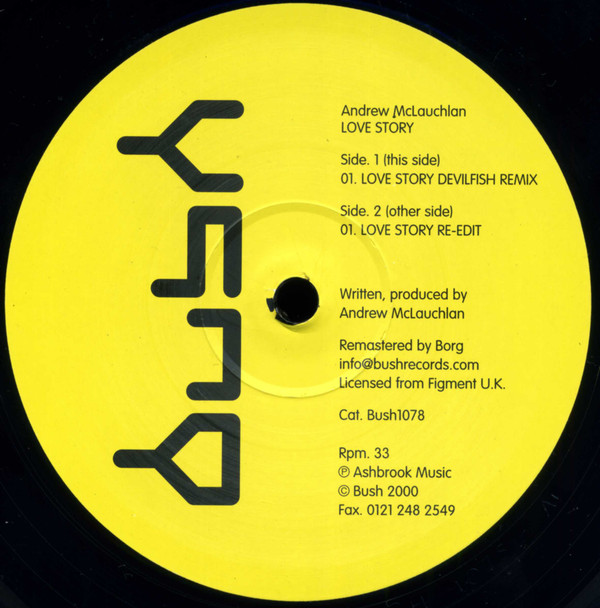 Andrew McLauchlan - Love Story | Bush (Bush1078)