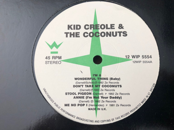 Kid Creole & The Coconuts - Megamix / Double On Back | Island Records (12WIP 5554)