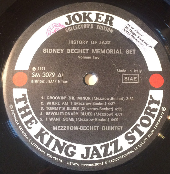 Sidney Bechet - Memorial Set (Volume Two) | Joker (SM 3079) - 3 Sidney Bechet - Memorial Set (Volume Two) | Joker (SM 3079) - 3