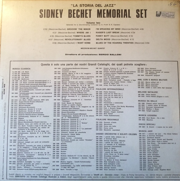 Sidney Bechet - Memorial Set (Volume Two) | Joker (SM 3079) - 2 Sidney Bechet - Memorial Set (Volume Two) | Joker (SM 3079) - 2