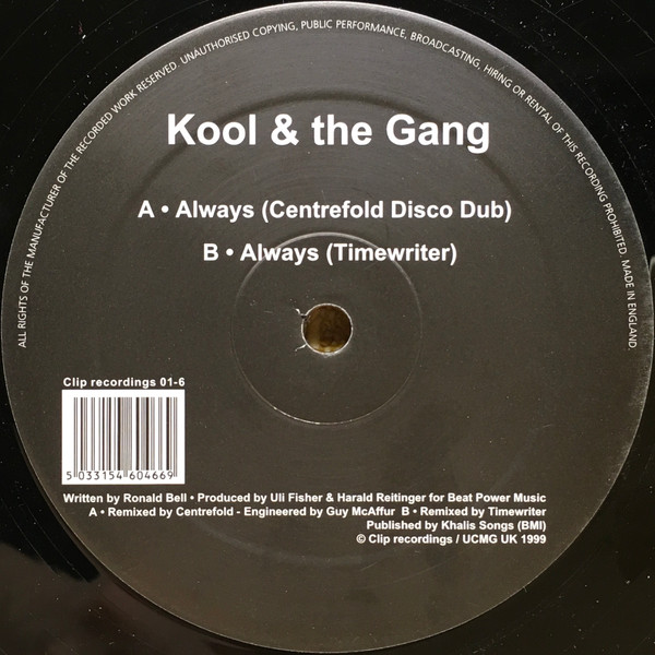 Kool & The Gang - Always Remixes | Clip Recordings (Clip recordings 01-6)