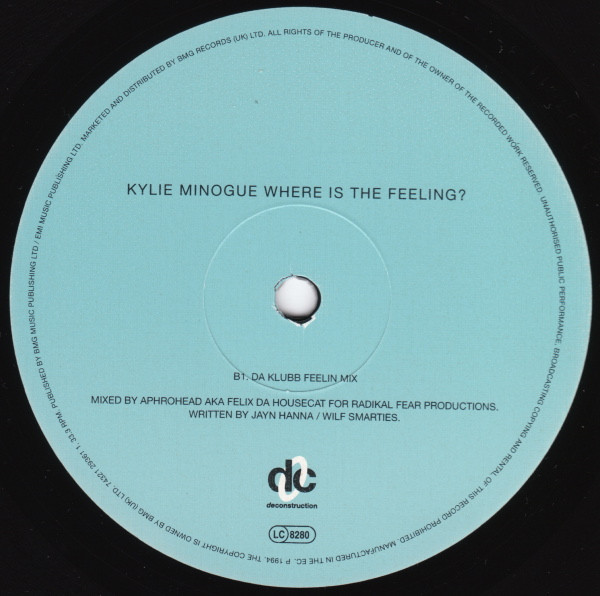 Kylie Minogue - Where Is The Feeling? | Deconstruction (74321 29361 1) - 4