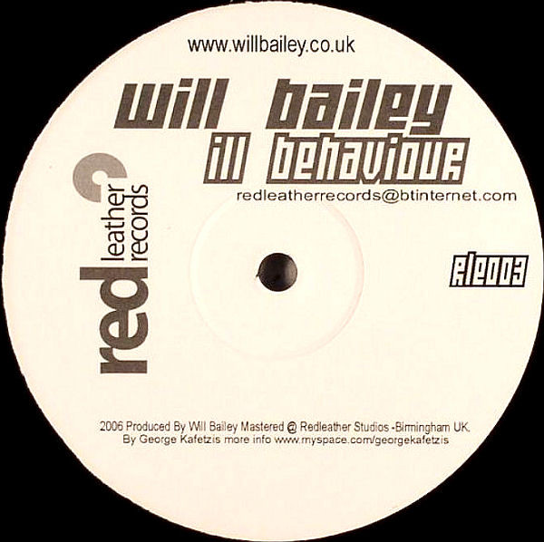Will Bailey - Ill Behaviour | Red Leather Records (RLR 003F) - main