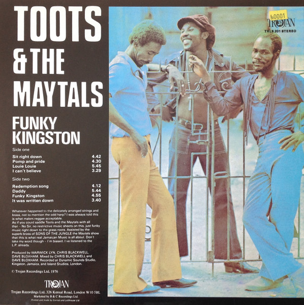 Toots & The Maytals - Funky Kingston | Trojan Records (TRLS 201) - 2