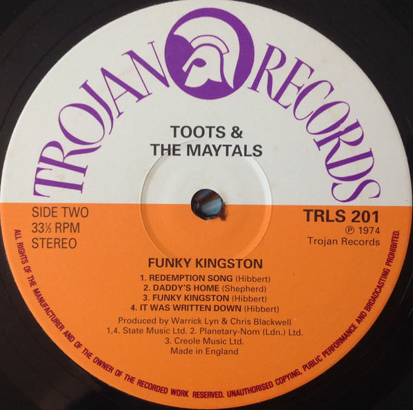 Toots & The Maytals - Funky Kingston | Trojan Records (TRLS 201) - 4