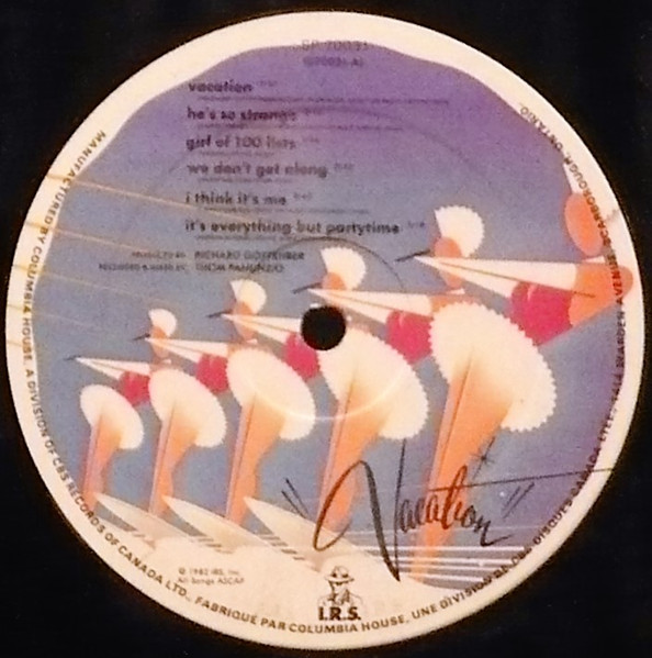 Go-Go's - Vacation | I.R.S. Records (SP 70031) - 3