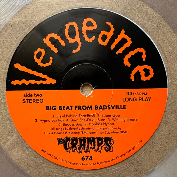 The Cramps - Big Beat From Badsville (Limited Edition, Reissue, Clear Vinyl) [Vinyl] | Vengeance Records (VEN674) - 4