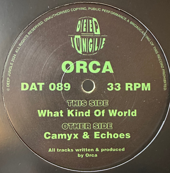 Orca - What Kind Of World / Camyx / Echoes | Deep Jungle (DAT 089)