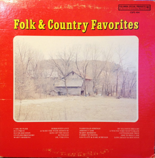 Various - Folk & Country Favorites | Columbia Special Products (CSPS 404)