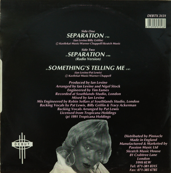 Pat Lewis - Separation | Debut (DEBTX 3131) - 2