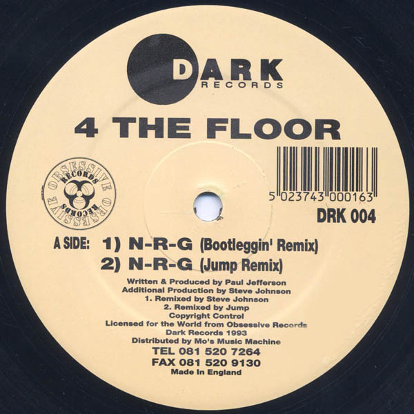 4 The Floor - N-R-G | Dark Records (DRK 004)