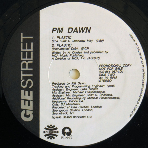 PM Dawn - Plastic | Gee Street (422-864 967-1DJ) - 4