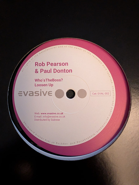 Rob Pearson , Paul Donton , Jay Tripwire - Who's The Boss | Evasive Records (EVAL002)