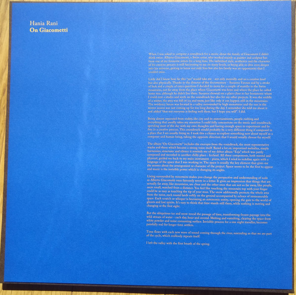 Hania Rani - On Giacometti | Gondwana Records (GONDLP059) - 4