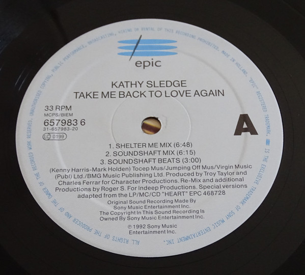 Kathy Sledge - Take Me Back To Love Again | Epic (657983 6) - 3