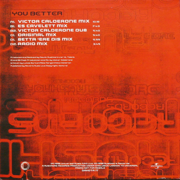 Mount Rushmore Presents The Knack - You Better | Rushmore Records (DAKOTA 1T) - 2