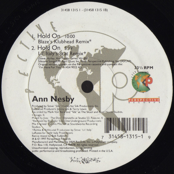 Ann Nesby - Hold On | Perspective Records (31458 1315-1) - 3 Ann Nesby - Hold On | Perspective Records (31458 1315-1) - 3