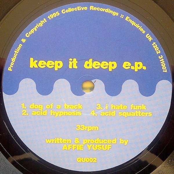 Affie Yusuf - Keep It Deep E.P. | Chemical Records (QU002) - 2
