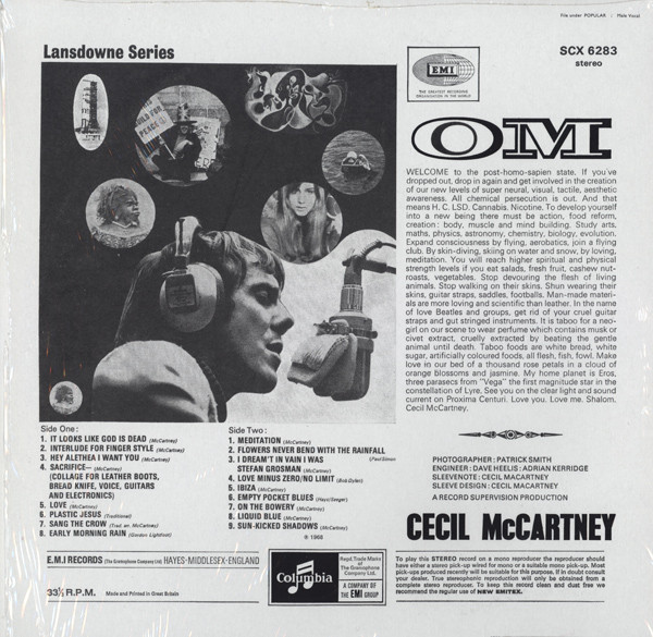Cecil McCartney - OM | Lost Century Records (SCX 6283) - 4 Cecil McCartney - OM | Lost Century Records (SCX 6283) - 4
