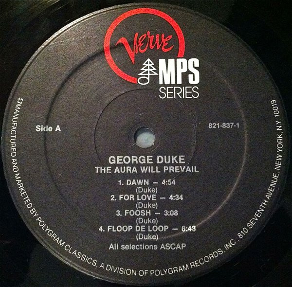 George Duke - The Aura Will Prevail | Verve Records (821 837-1) - 2