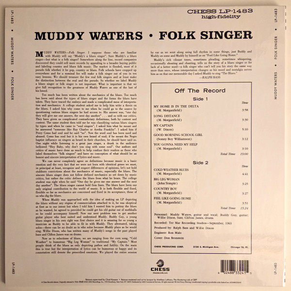 Muddy Waters - Folk Singer | Chess (LP-1483) - 4 Muddy Waters - Folk Singer | Chess (LP-1483) - 4